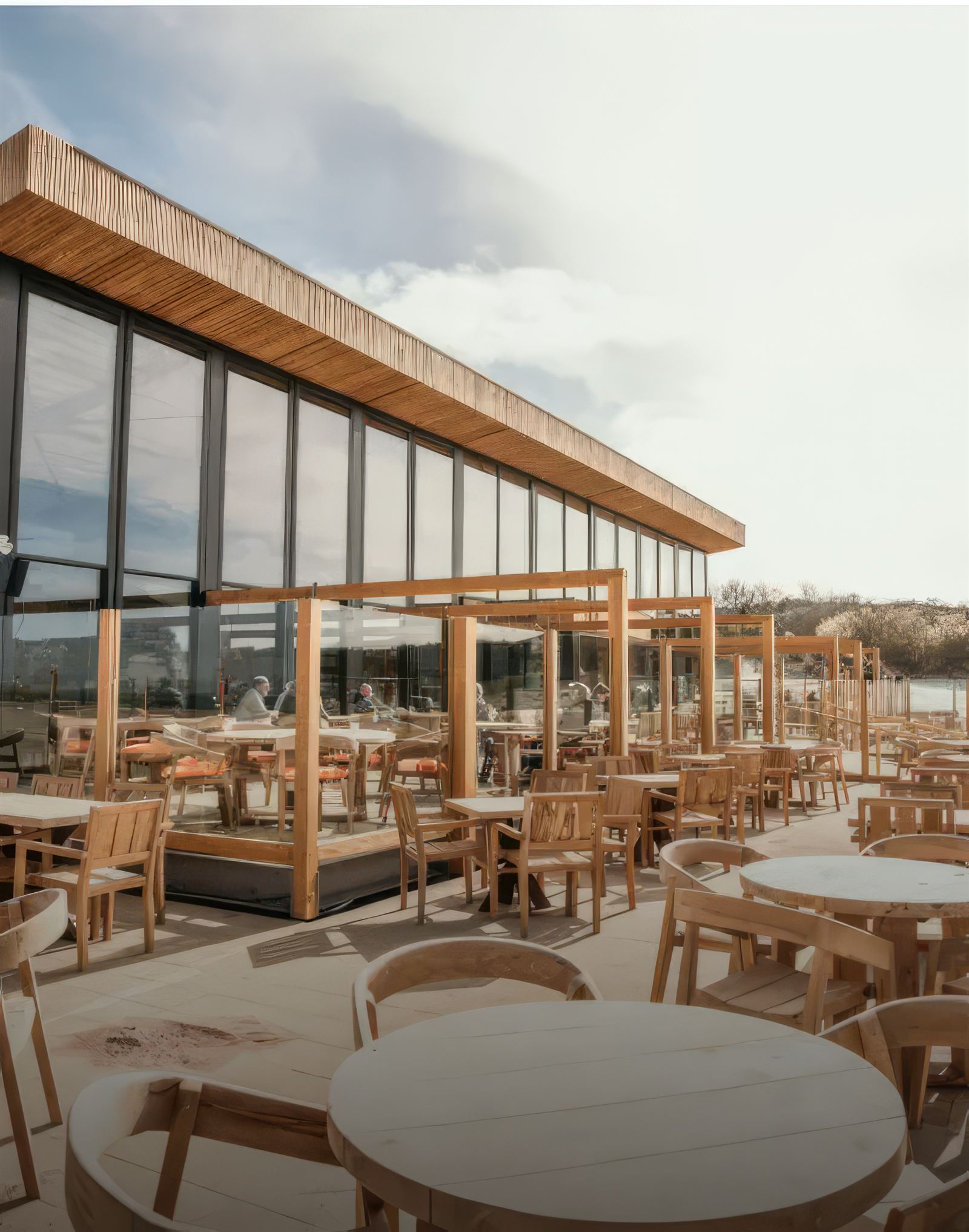 Terrasse mit Pergolen
